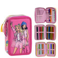 Barbie 3-Tier Stuffed Pencil Case