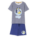 Pyjama court rayé 100 % coton Bluey pour enfant – jusqu'à 3 ans