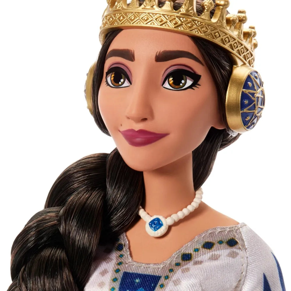Disney Wish - Asha et la bonne étoile -Coffret 2 Poupées Articulées Le Roi Magnifico Et La Reine Amaya Du Royaume De Rosas, Avec Tenues Amovibles Et Accessoires, A Partir De 3 Ans