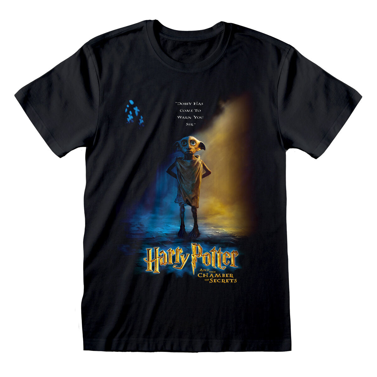Short Sleeve T-Shirt Harry Potter Dobby Poster Black Unisex-0