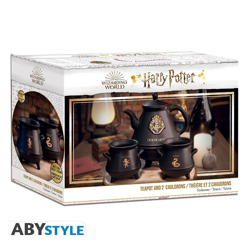 Harry Potter Teapot with Hogwarts Mugs-3