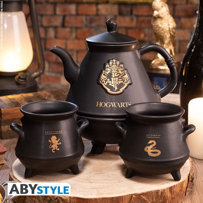 Harry Potter Teapot with Hogwarts Mugs-4