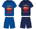 Ensemble d'été en coton Disney « Cars » – t-shirt et short – bleu marine – taille 98