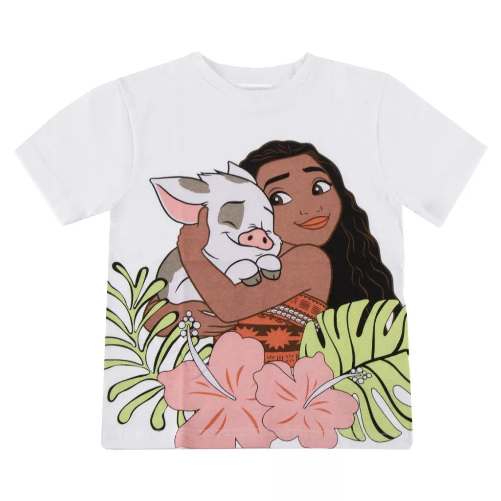 T-shirt court Disney Vaiana Pua pour enfant, tailles 3-6 ans / 98-116 cm