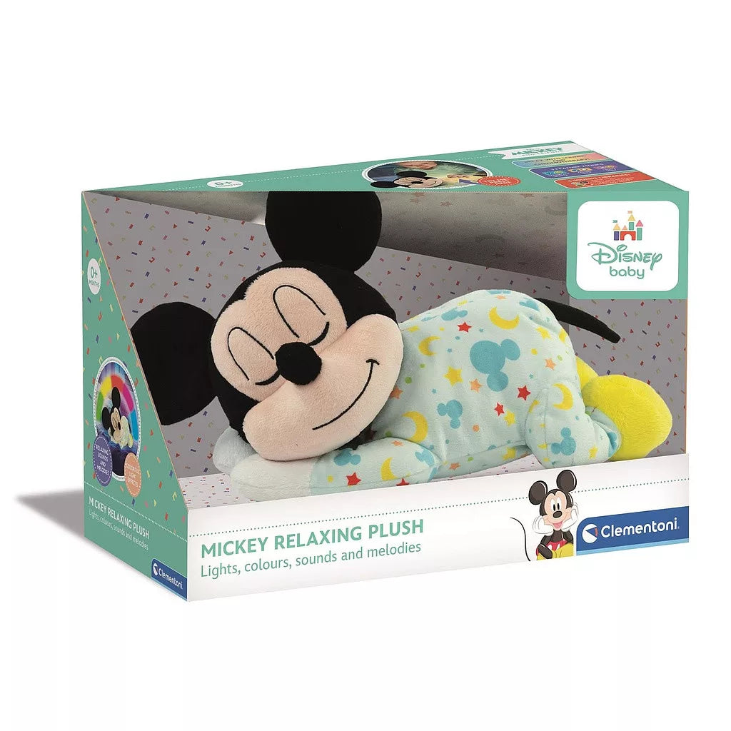 Peluche Clementoni Disney Mickey Tummy Time pour aider à dormir