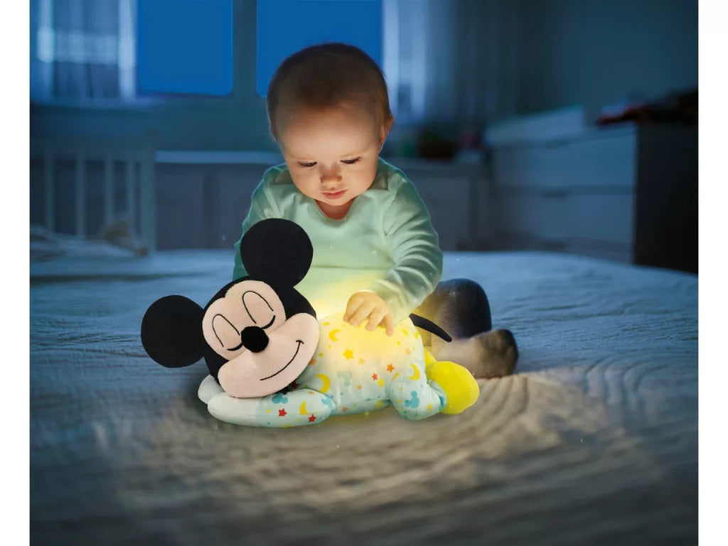 Peluche Clementoni Disney Mickey Tummy Time pour aider à dormir