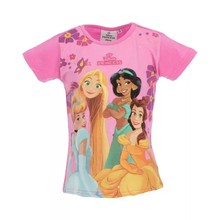 T-shirt court Disney Princess Friendship pour enfants