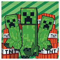 Serviette pour les mains et le visage Minecraft Battle, 30 x 30 cm