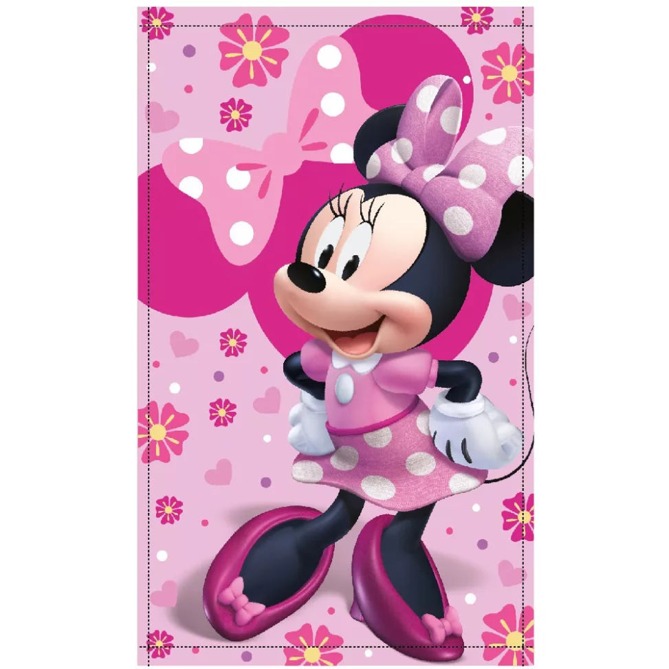 Serviette pour les mains, le visage et le corps Disney Minnie Sweet Bow, 30 x 50 cm