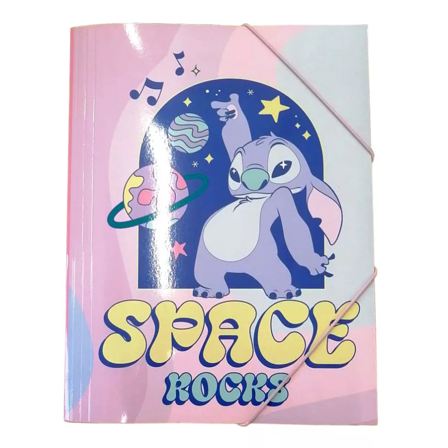Pochette élastique A/4 Disney Lilo et Stitch Space Rocks