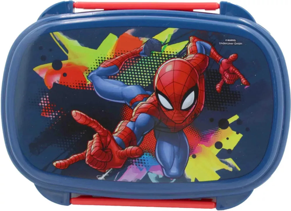 Boîte à sandwich Spiderman Splotch + ensemble de couverts