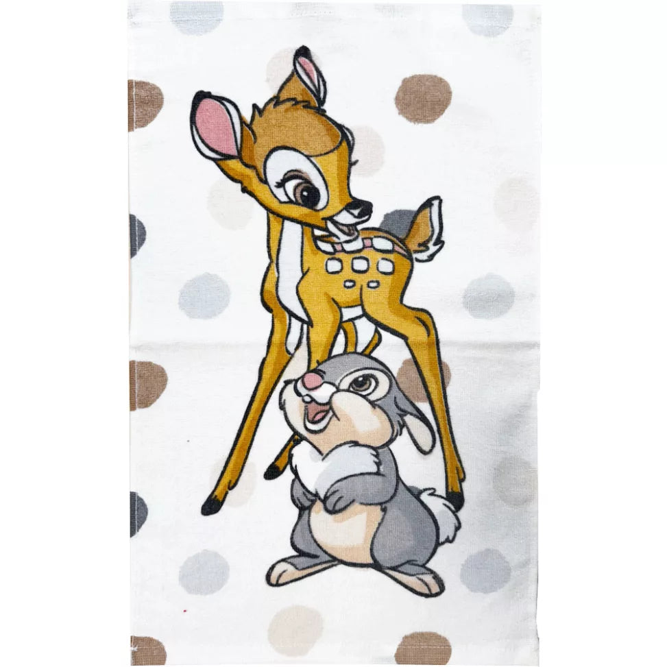Serviette pour les mains, le visage et les mains Disney Bambi Dotty Friends, 30 x 50 cm
