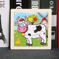 Puzzle en bois de 9 pièces