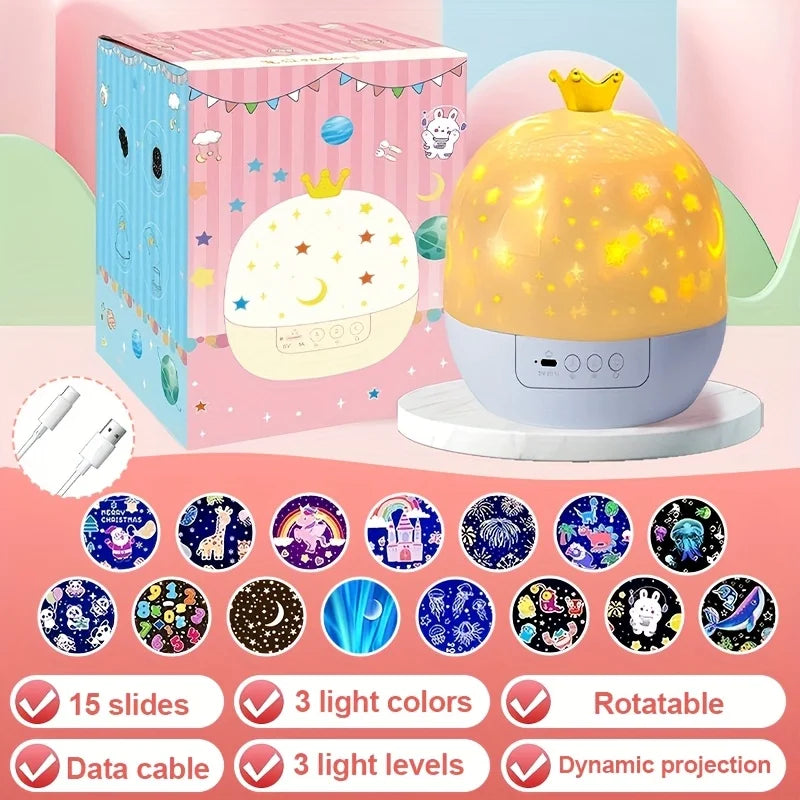 Veilleuse projecteur féerique – Cadeau pour enfants
