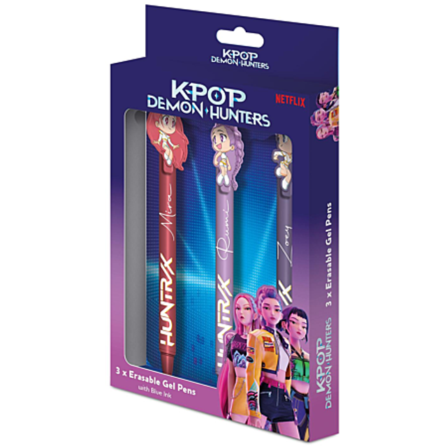 Pack de 3 stylos effacable KPOP Demon Hunters