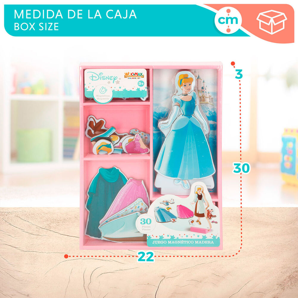 Ensemble en bois magnétique Robes de Cendrillon Disney